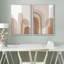 «Mid-Century Yellow Grey», 2 pièces sur toile-99015580-99015579