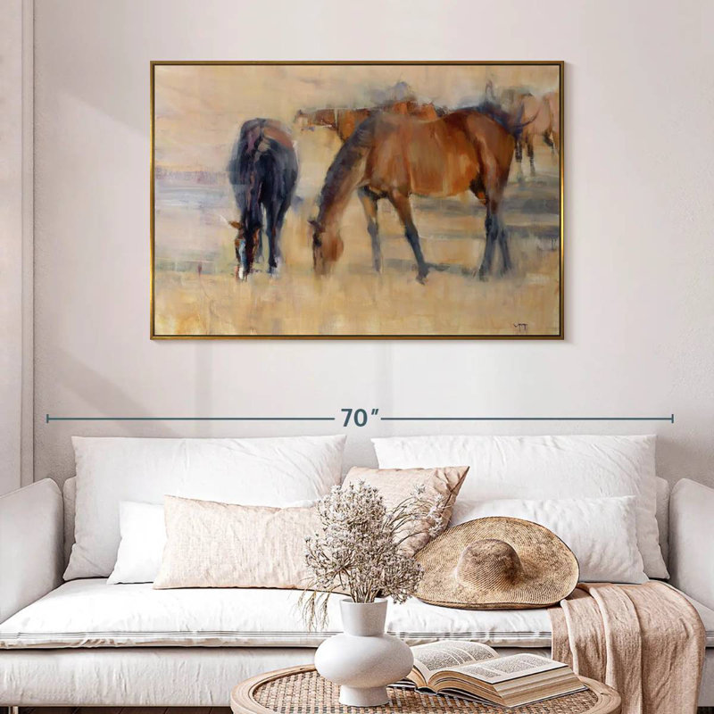 Kentucky Morning I, 46 po x 31 po, Cadre flottant doré