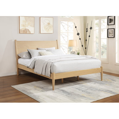 Ashlie Wood Platform Bed