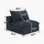 1 siège du milieu + 1 repose-pieds-BLEU-1327891053
