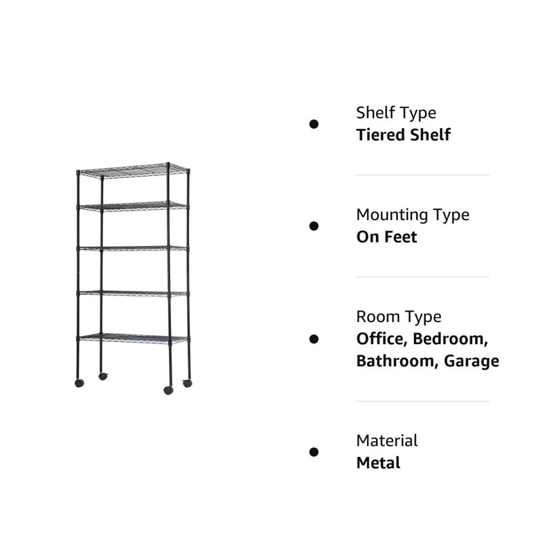 Nickali 30 " W Adjustable Shelving Unit