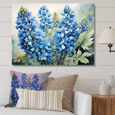 «Blue Bonnets Ballet Horizon I - Blue Bonnets», art mural
