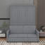Lit escamotable double avec coussin-1983634598