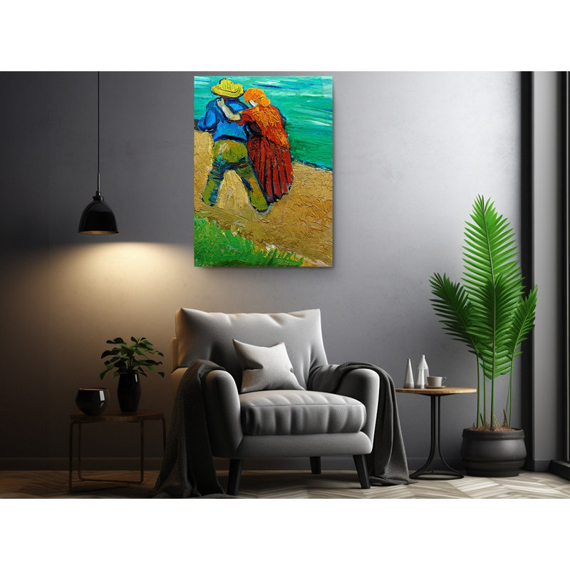 «A pair of Lovers Arles, Two Lovers» par Vincent Van Gogh, reproduction d'art sur toile, reproduction d'art