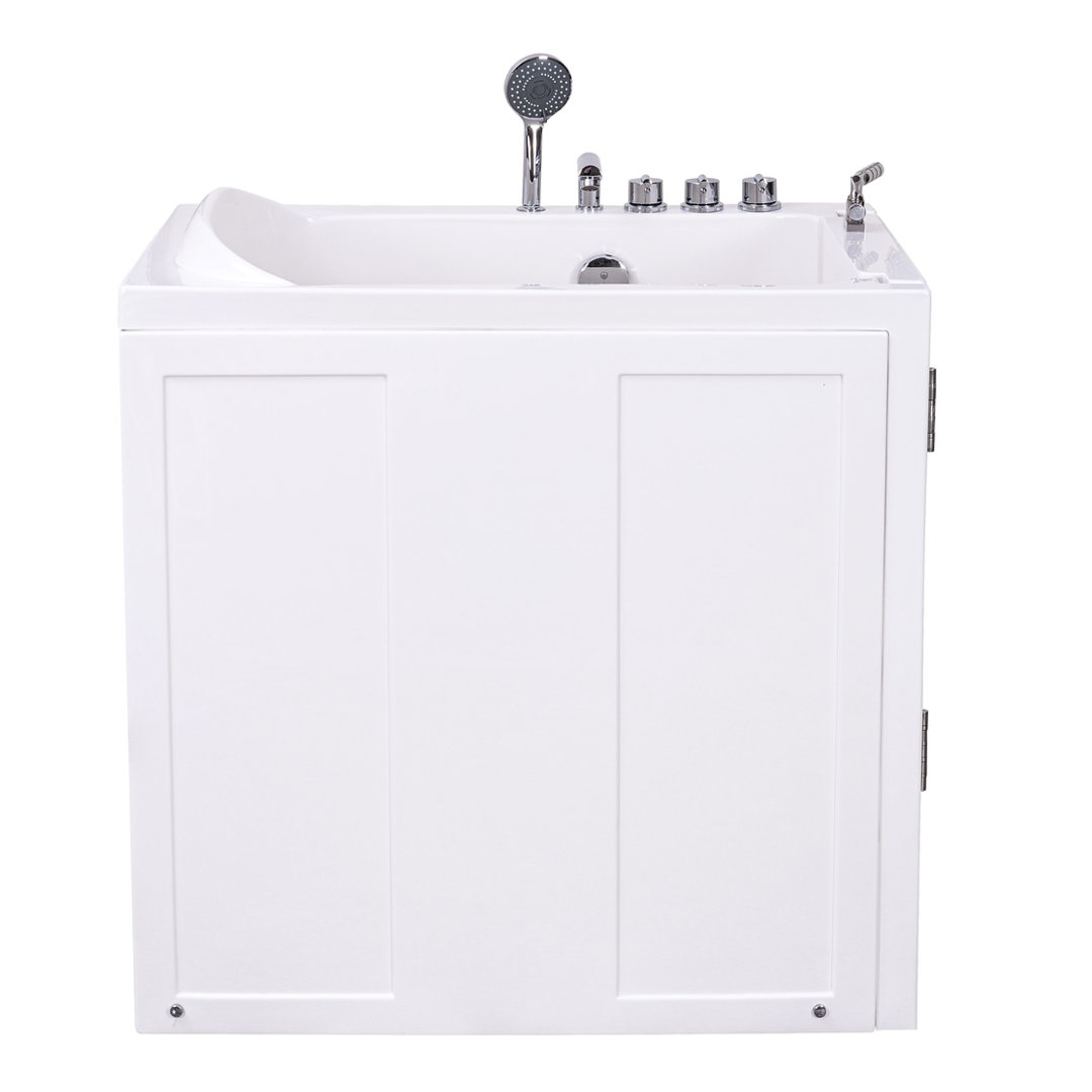 Vidalux Pennington Whirlpool & Airspa Compact Easy Access Walk-In Bath - Left Hand