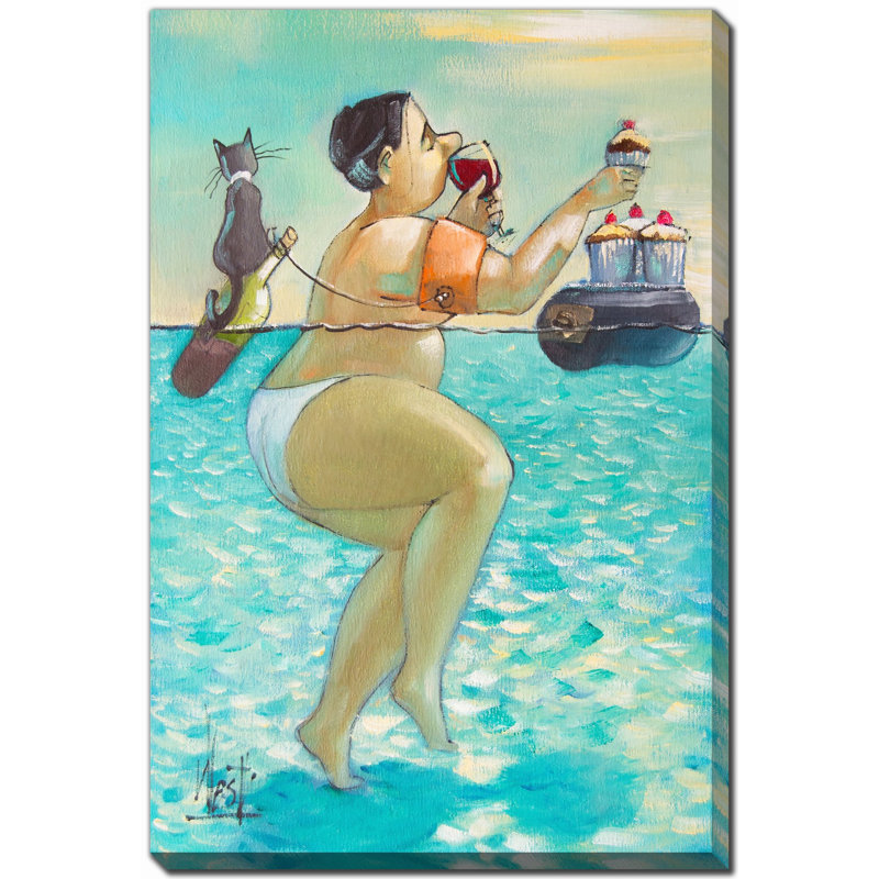 Cupcakes and Wine, 28" H x 22" W