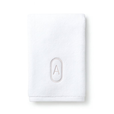 Monogram Embroidered Fingertip Towel