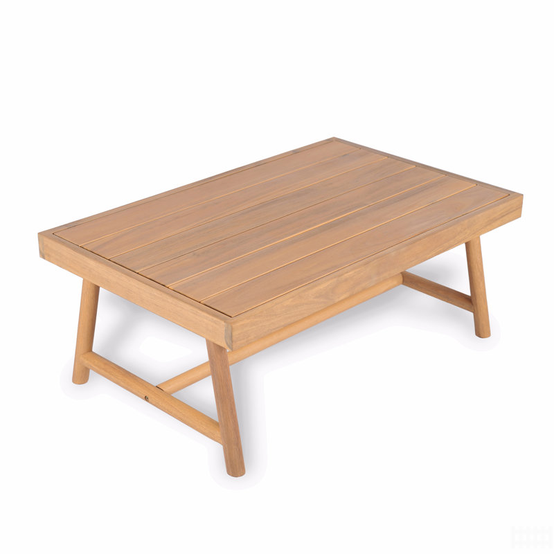 Table basse de patio en bois d'acacia
