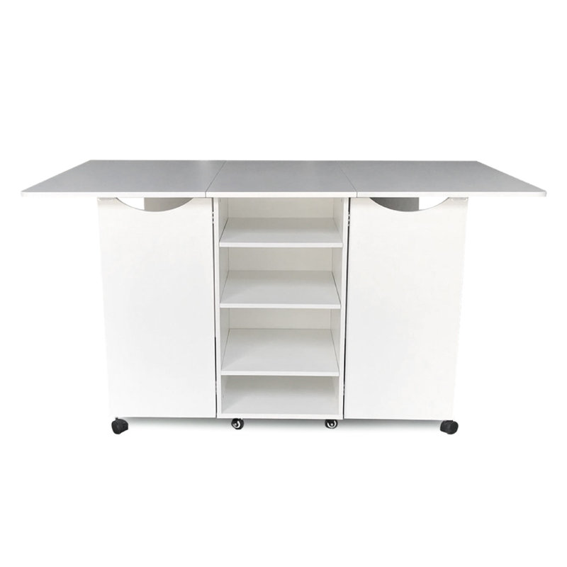 Ash White Multi-Functional Cutting and Storage Table