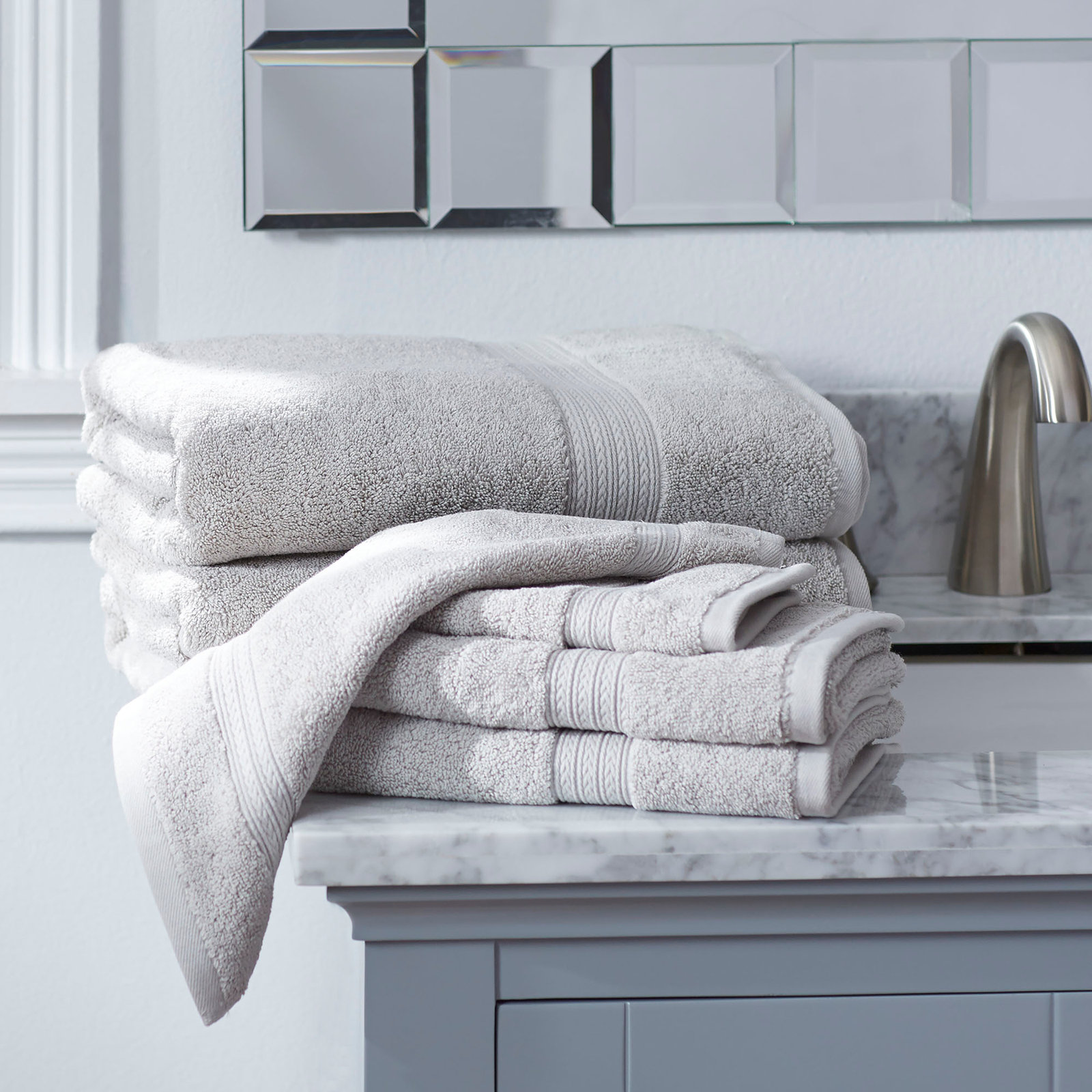 Leone Towel Set, Dolphin Grey