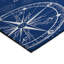Tapis bleu intérieur / extérieur en polyester tissé à la machine Laingsburg-87396103