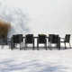 Farrah 118'' Rectangular 10 - Person Outdoor Dining Set