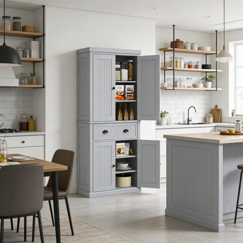 Armoire haute, Gris