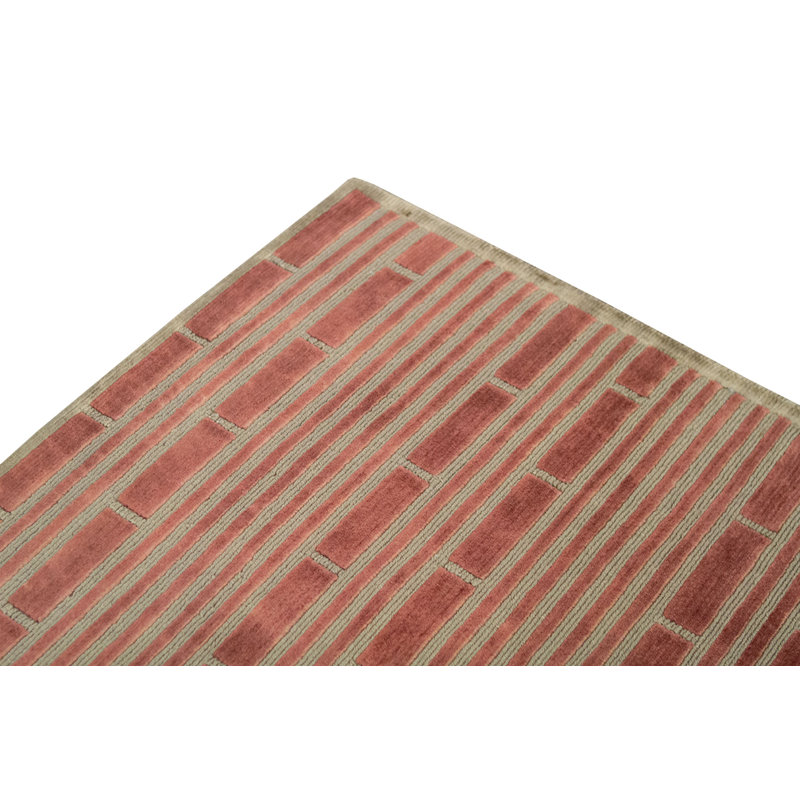 Hand-Knotted High-Quality Rust Area Rug