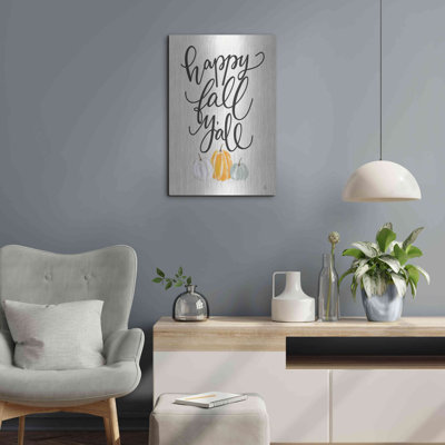 Luxe Art «Happy Fall Y'All» par Fearful Made Creations, art mural