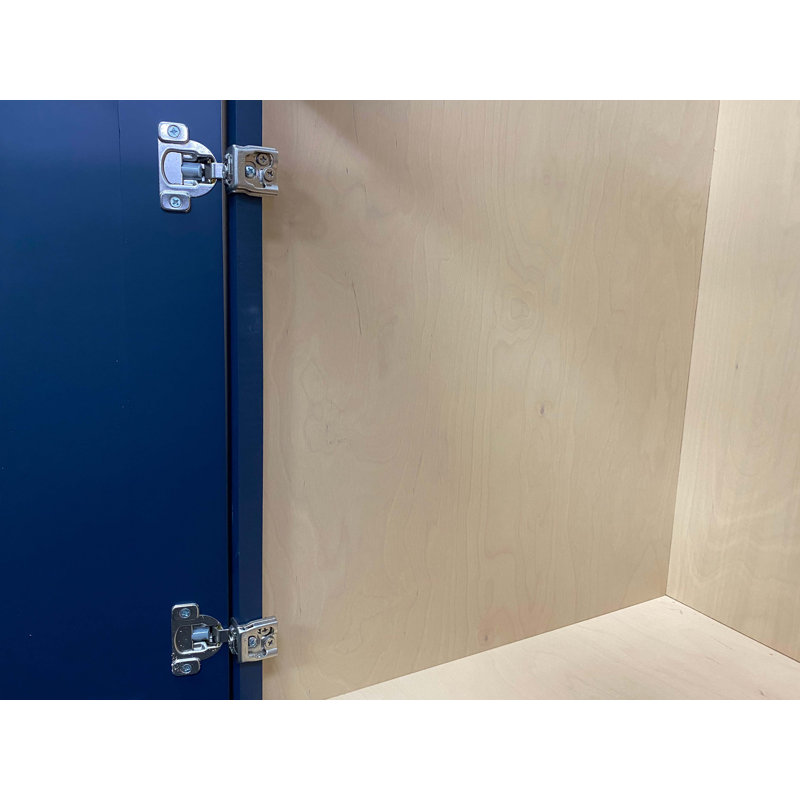Blue 36" Shaker Style Single Bathroom Vanity Base