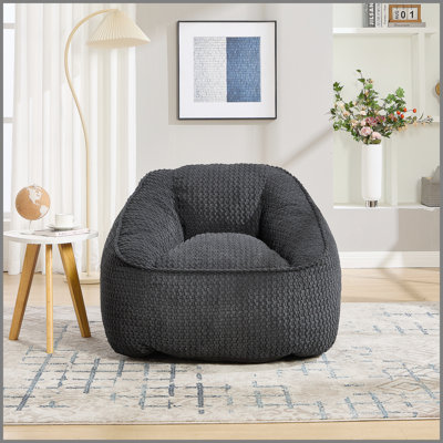Pouf géant en velours côtelé pour adultes et adolescents, confortable et élégant, idéal pour la lecture, le salon, la chambre ou les jeux vidéo. Ce pouf géant à assise ronde est garni de tissu et peut être utilisé comme sofa de sol ou fauteuil. Parfait pour le salon, la chambre ou une salle de jeux.