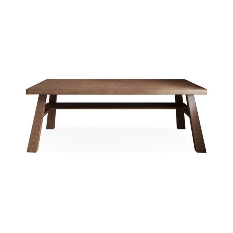 Bureaux rectangulaires en bois massif brun clair, H 29,53 po x l 78,74 po x P 31,5 po