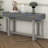 57-Inch Console Table, Minimalist Style Extra Long Entryway Table Sofa Table With Three Drawers & Sturdy Construction-708003557