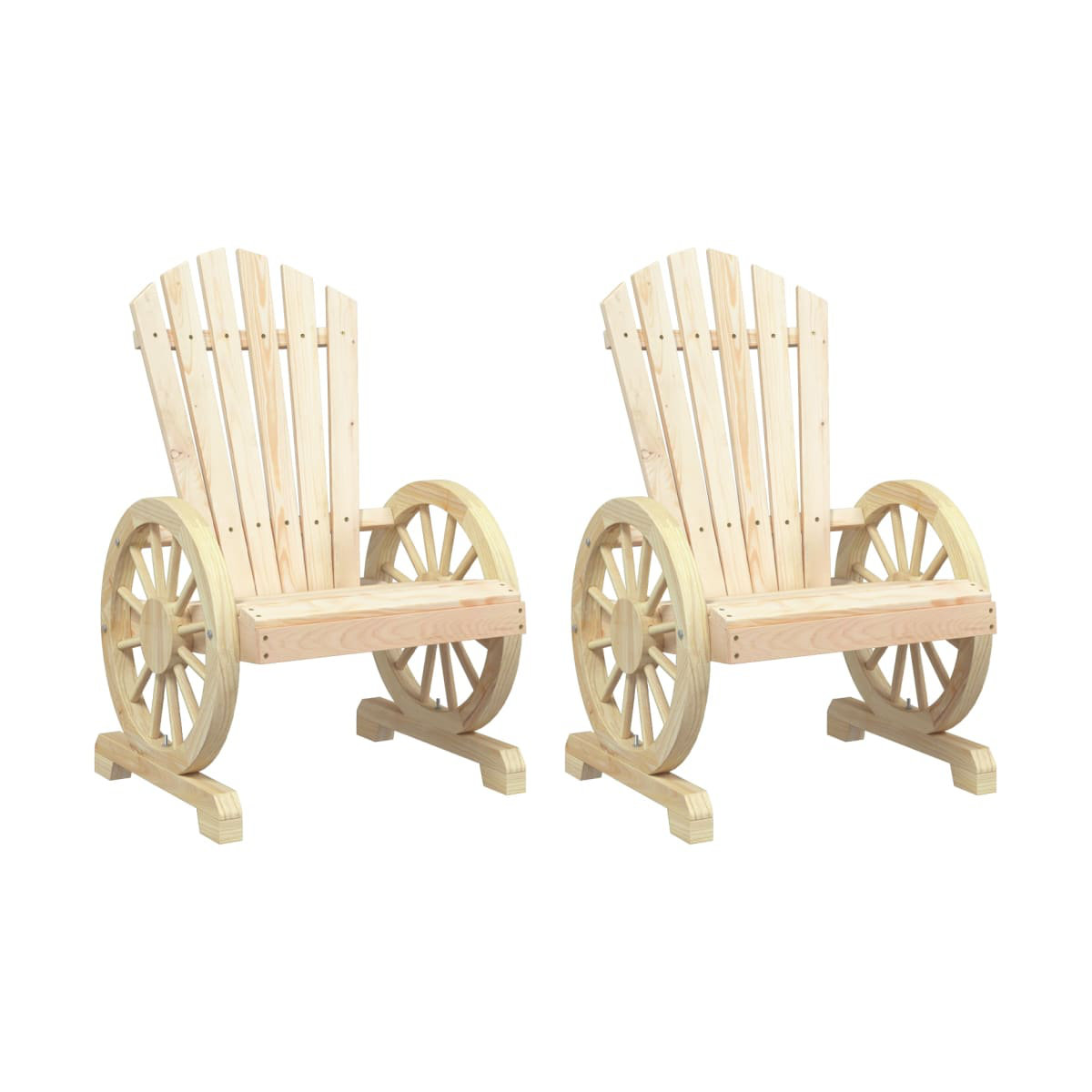 vidaXL Fir Adirondack Chair