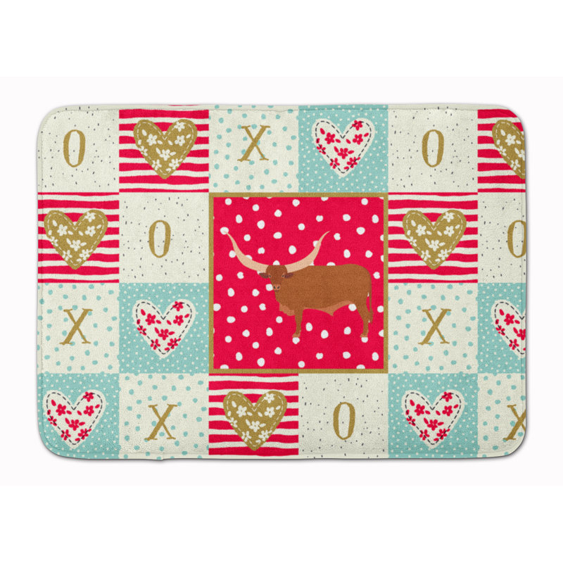 Tapis de cuisine Love, Vache Ankole-Watusi