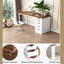 Bureau de direction moderne 47 po avec 5 tiroirs et armoire réversible-1602948256