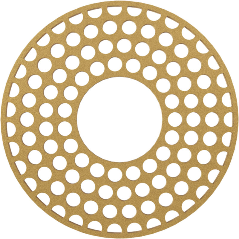 Fink Architectural Grade PVC Pierced Ceiling Medallion, 36" H x 36" W x 1" D, Gold