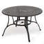 Table de salle à manger d'extérieur en fonte d'aluminium, bronze