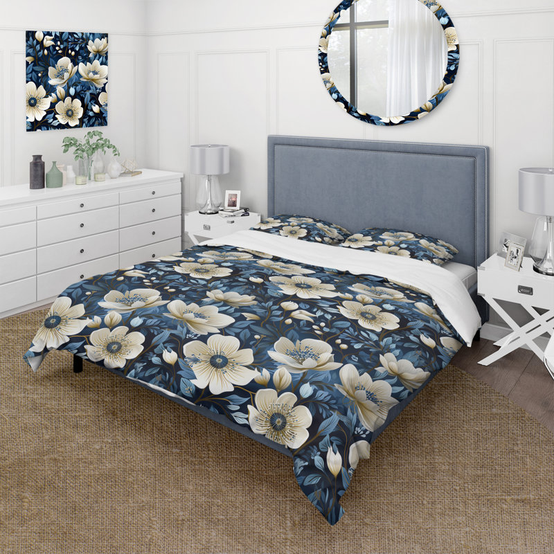 Ensemble de housse de couette Meadow, Housse de couette simple + 1 taie décorative stan
