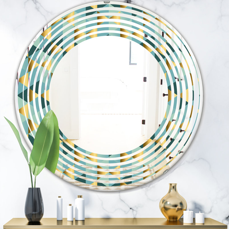 Miroir mural Coastal, 23,6 po x 23,6 po, Wave Dynamics V