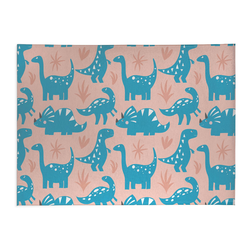 Prehistoric Pals  Kids Play Mat, Rectangle 4' x 6'