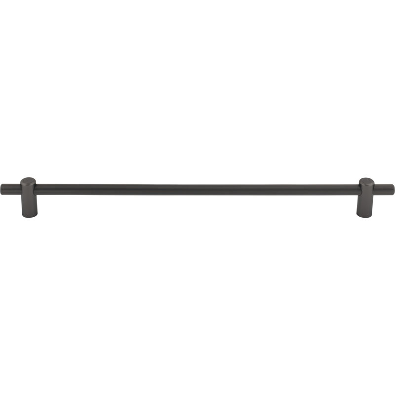 Dempsey Bar Pull, Ash Gray, 12" Center To Center