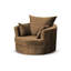 Upholstered Swivel Armchair-977473786