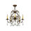 5 - Light Glass Chandelier