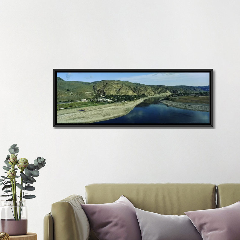 «High Angle View of Columbia River, Washington», reproduction de photo sur toile, H 16 po x l 48 po x P 1,5 po