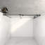 Porte de douche coulissante sans cadre l 56 à 60 po x H 72 po, verre trempé clair de 5/16 po (8 mm) de large épaisseur, couche facile à nettoyer, avec tampon-120984645