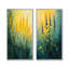 Herbes au soleil de l'été I - art mural floral 2 panneaux-1813989057-1813989086