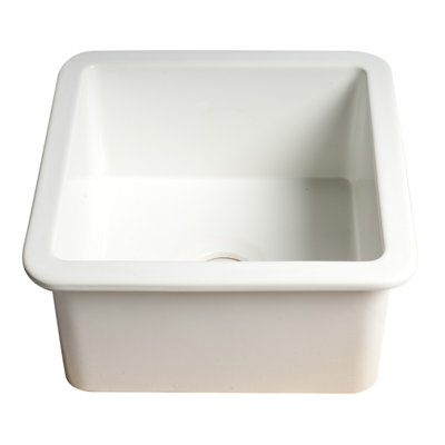 18'' L Undermount Single Bowl Fireclay Kitchen Sink