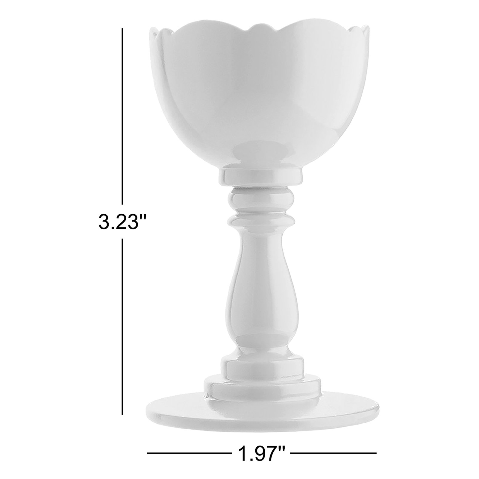 Dressed Egg Cup, White