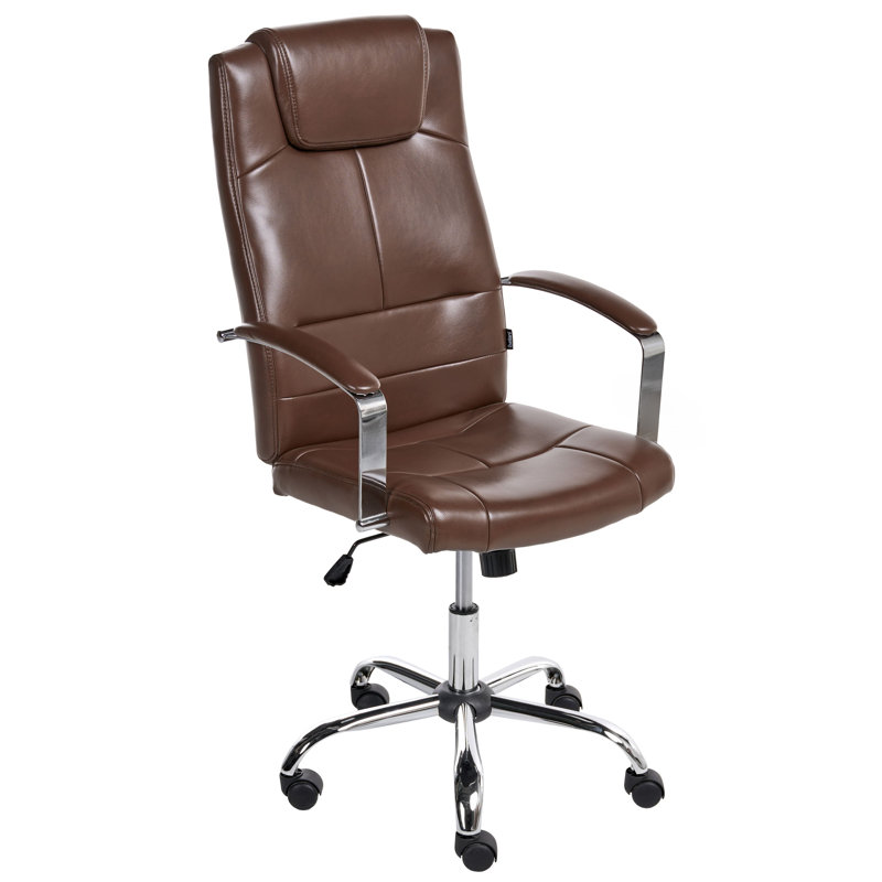 Executive Chair with Headrest, Brown