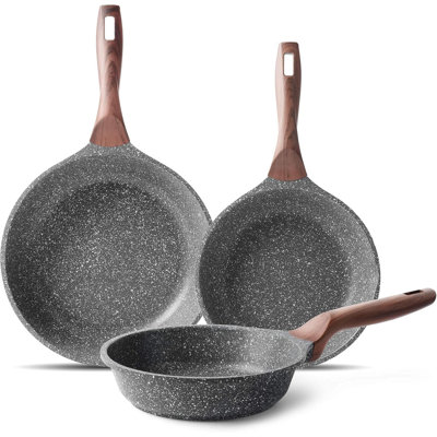 Caannasweis 3 Pieces Nonstick Frying Pan Set