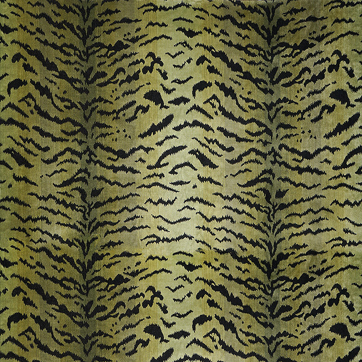 Tissu tigre, Verts / noir