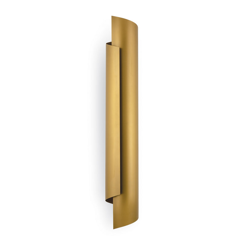 Flute 2 - Light Wallchiere, Natural Brass