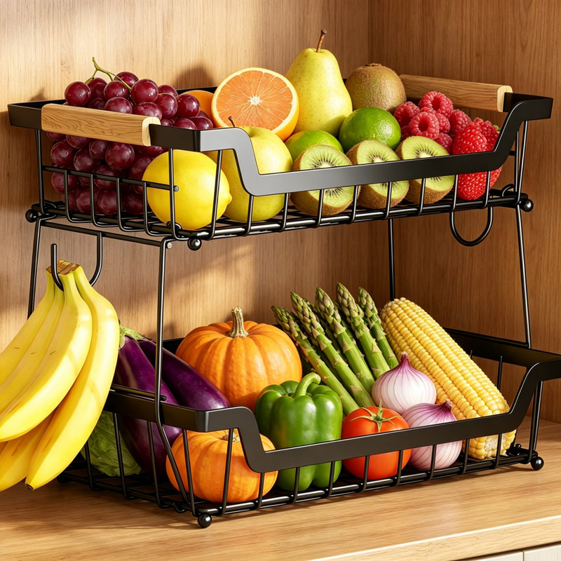 Rebrilliant Metal Fruit Basket