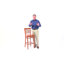 Tabouret de bar en bois Ladder Back-156952319