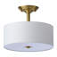 Plafonnier semi-encastré en tissu 13 po-554584352