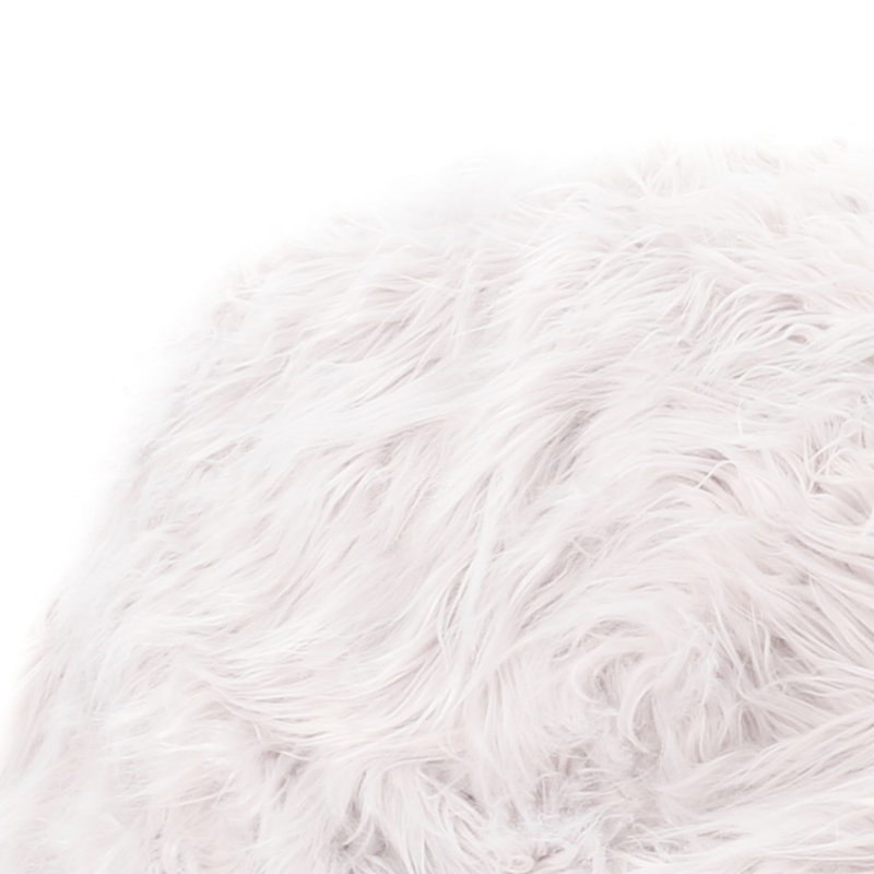 Fauteuil à billes confortable en fausse fourrure au design polyvalent pour la détente