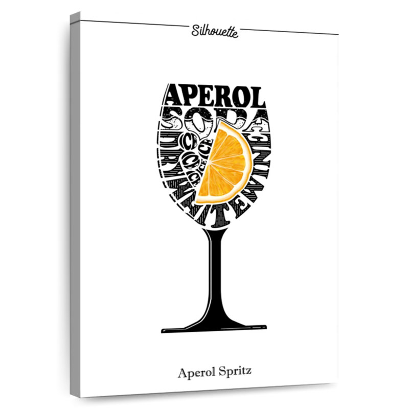 Yarlin Aperol Spritz Poster, 12" H x 8" W