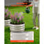 Jardinière surélevée galvanisée, 2 x 2 x 1 pi, ensemble de boîtes à fleurs rondes en métal pour l'extérieur