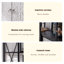 Vitrine moderne en fer noir